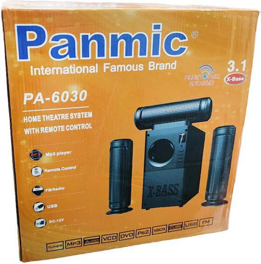 Σετ Ηχείων Home Cinema Panmic 60W Black