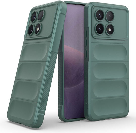 Magic Shield Back Cover Silicon Verde (Xiaomi Poco F6 Pro 5G)