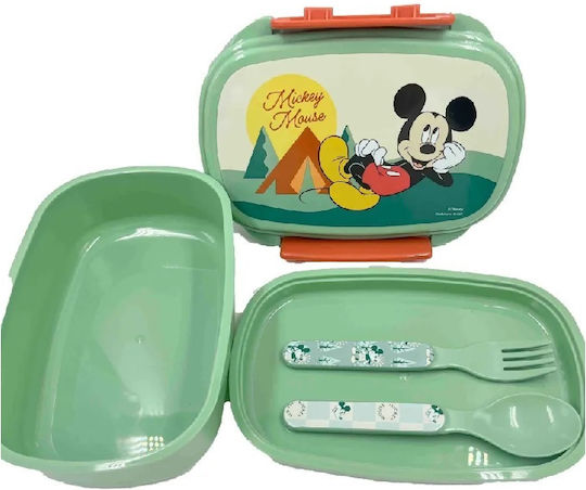 Gim Mickey Mouse Πλαστικό Παιδικό Δοχείο Φαγητού Mickey Πολύχρωμο 17.5 x 12.5 x 6εκ.