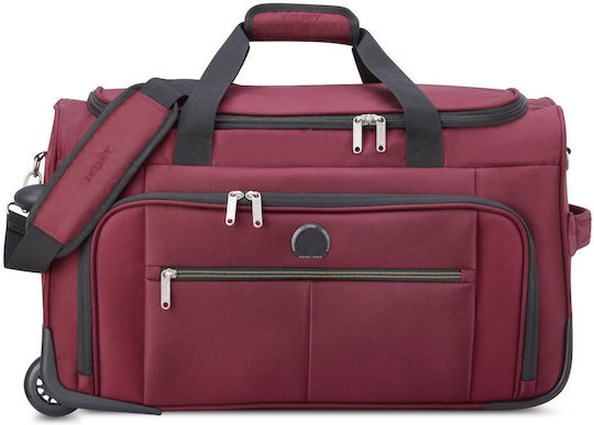 Delsey Pin Up 6 Σακ Βουαγιάζ Μπορντό Υφασμάτινο Μ56xΠ30.5xΥ32.5εκ.