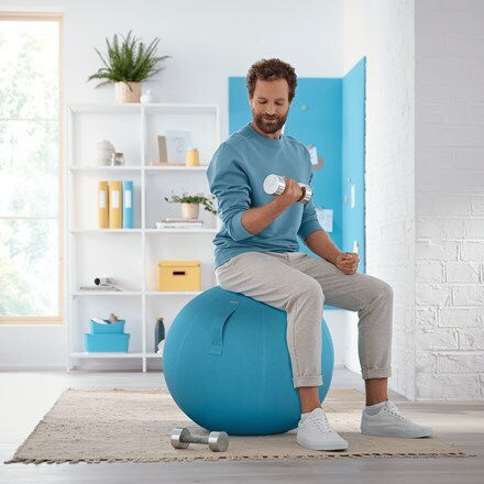 Leitz Ergo Cosy Μπάλα Pilates σε Μπλε Χρώμα