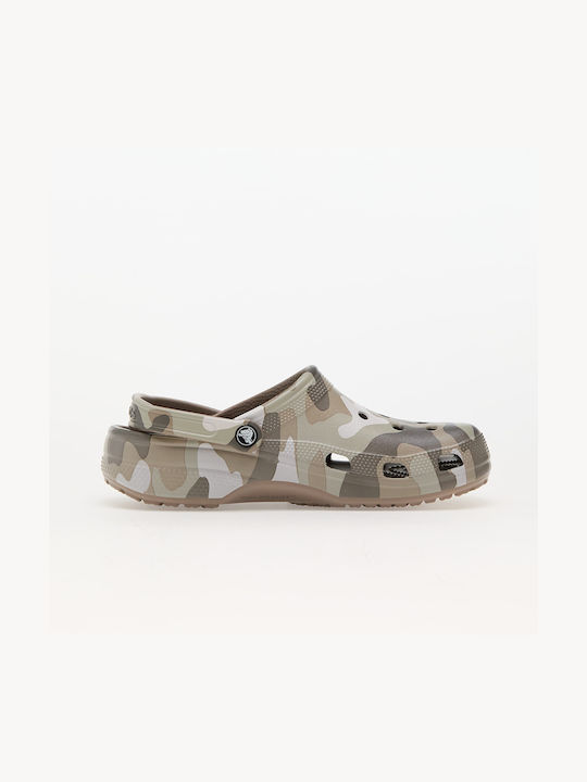 Crocs Printed Camo Clog Σαμπό Γκρι