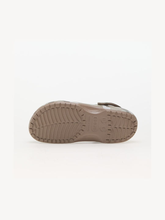 Crocs Printed Camo Clog Σαμπό Γκρι