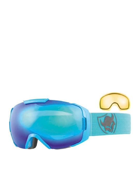 TSG One Viking Μάσκα Σκι & Snowboard Ενηλίκων Μπλε με Φακό Καθρέπτη σε Μπλε Χρώμα