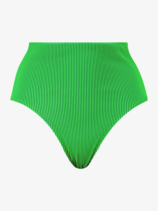 Bikini Slip High Waist Green-black