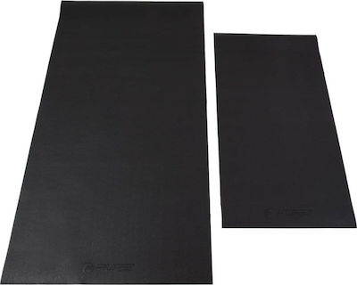 Pure2Improve Gym Exercise Equipment Floor Mat Black 140x70x0.6cm