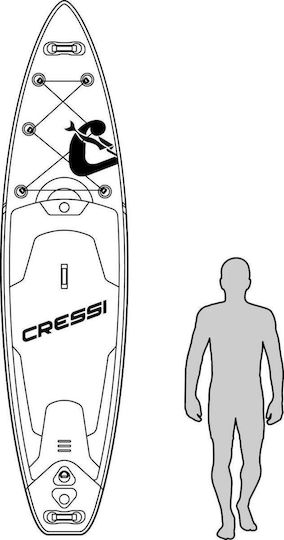CressiSub Jet Cruise 11'2'' Φουσκωτή Σανίδα SUP με Μήκος 3.41m Μπλε