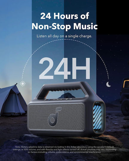 Anker Soundcore Boom 2 Impermeabil Boxă Bluetooth 80W cu Durată de Baterie până la 24 ore Negru