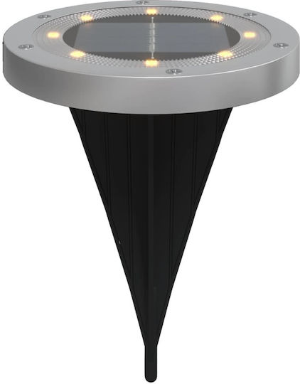 vidaXL Set of 12 Floor Solar Lights 10lm Warm White with Photocell IP65 11cmx13cmcm