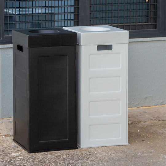 Green City International Plastic Waste Bin 70lt Black