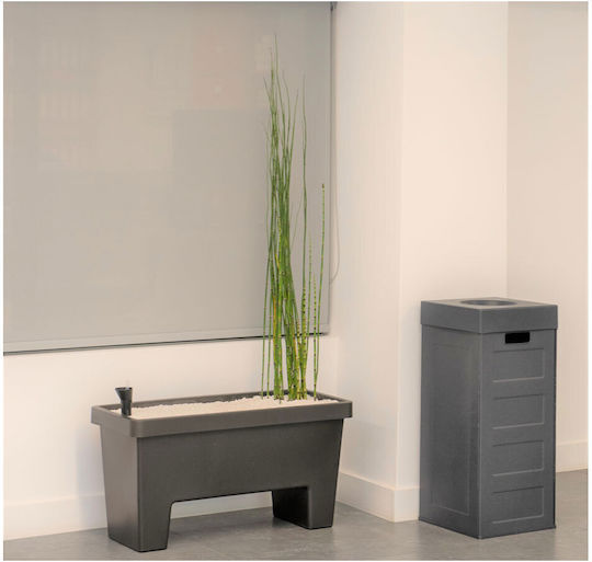 Green City International Plastic Waste Bin 70lt Black