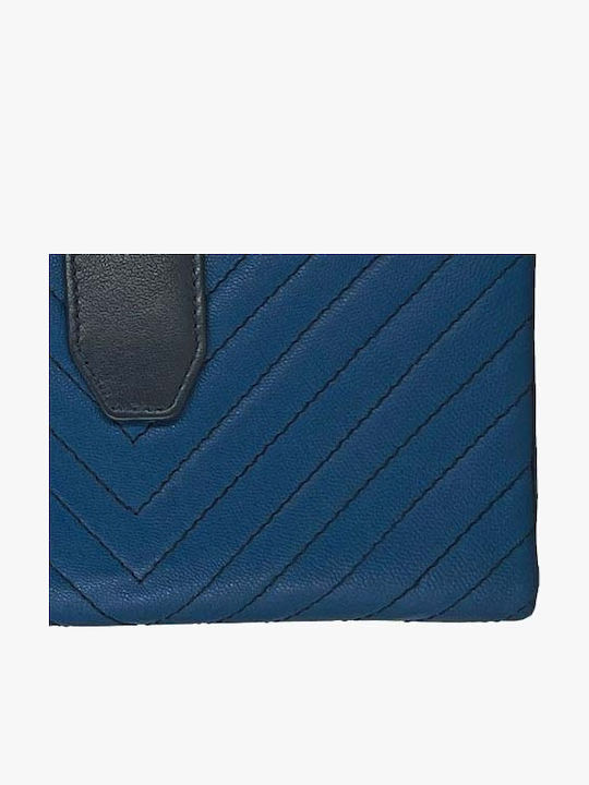Leather Women's Wallet Classic Blue
