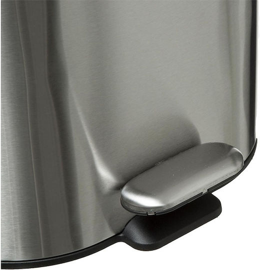 5Five Inox Καλαθάκι Μπάνιου 6lt Γκρι