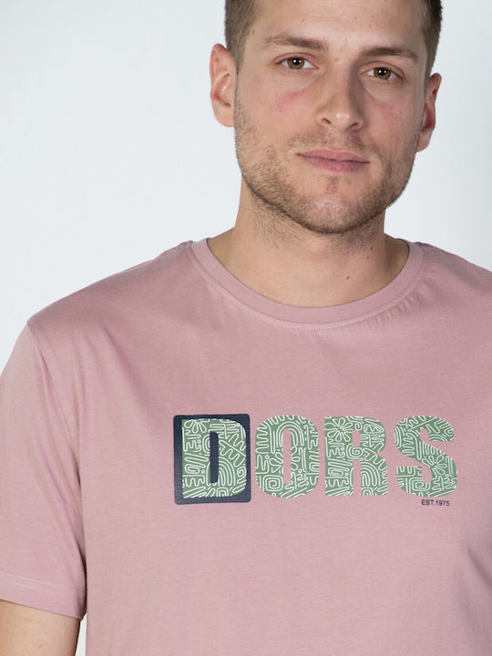 Dors Herren T-Shirt Kurzarm Rosa