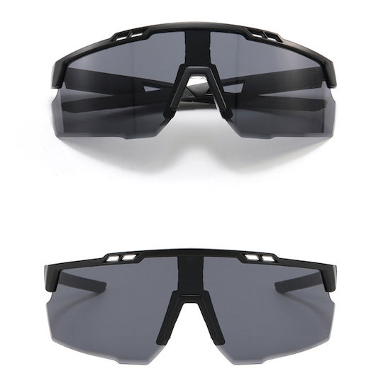 Techsuit Cycling Glasses 9963 with Black Frame & Multicolour Lenses