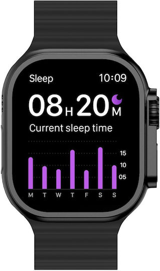 Media-Tech Fusion MT872 44mm Smartwatch με Παλμογράφο (Μαύρο)
