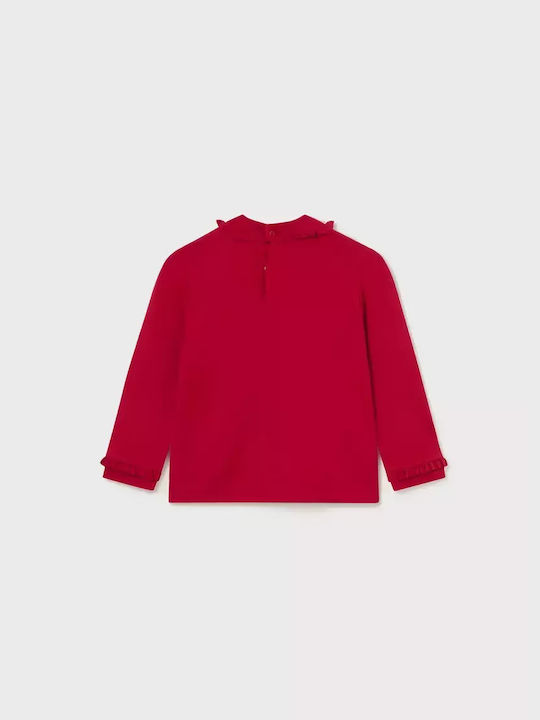 Mayoral Kids Blouse Long Sleeve red