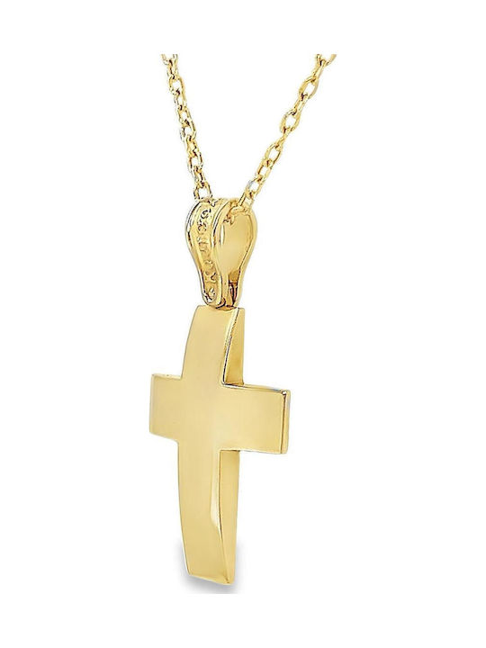Xryseio Women's Gold Cross 14K