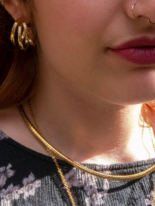 Theodora's Jewellery Αλυσίδα Λαιμού Λεπτή Πάχους 4mm