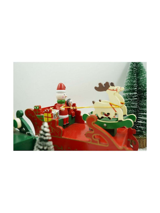 Ornament suspendat Sanie Din lemn Roșu 18.5x16buc