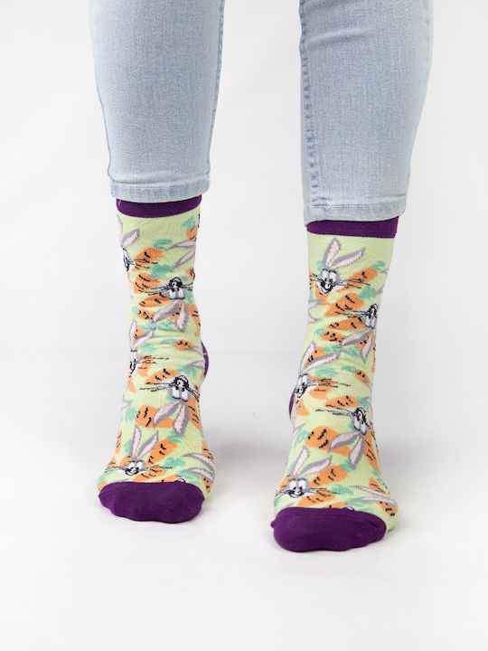 Warner Bros Bunny Runner Femei Șosete Multicolor 4Pachet