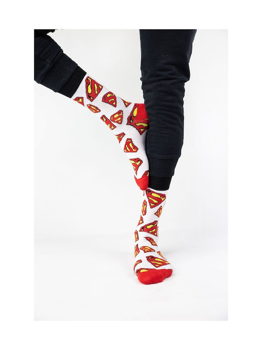 Warner Bros Superman Logos Bărbați Șosete Multicolor 4Pachet
