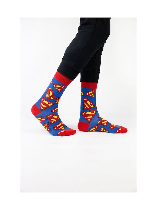 Warner Bros Superman Logos Bărbați Șosete Multicolor 4Pachet