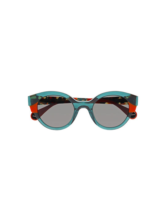 Woow Women's Sunglasses with Multicolour Plastic Frame and Gray Lens WO-SUPERGROOVE1-0463