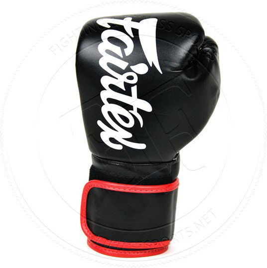 Fairtex Γάντια Πυγμαχίας από Συνθετικό Δέρμα για Αγώνα Μαύρα