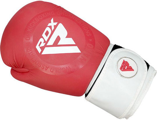 RDX Boxing Gloves Leather for Match Red