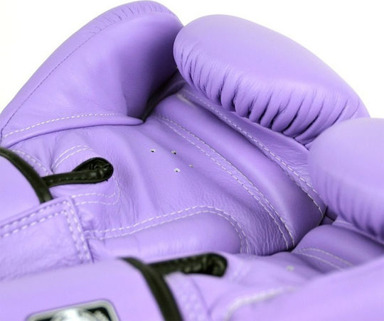 Twins Special Leather Boxing Competition Gloves Purple