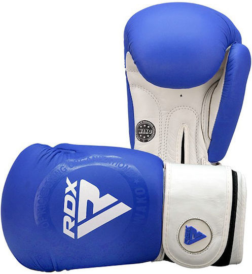 RDX Boxing Gloves Leather for Match Blue