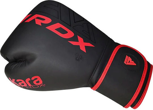 RDX Boxhandschuhe aus Synthetikleder für Kampf Rot