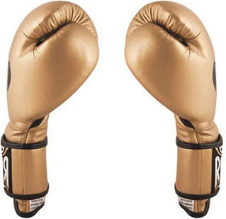 Cleto Reyes Leather Boxing Competition Gloves Gold