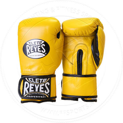 Cleto Reyes Leather Boxing Competition Gloves Yellow