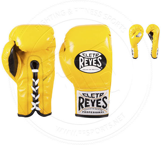 Cleto Reyes Γάντια Πυγμαχίας Δερμάτινα για Αγώνα Κίτρινα