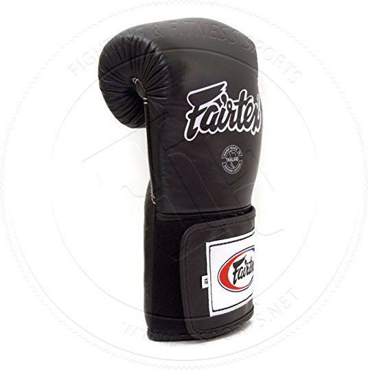 Fairtex Boxhandschuhe Leder für Kampf Schwarz