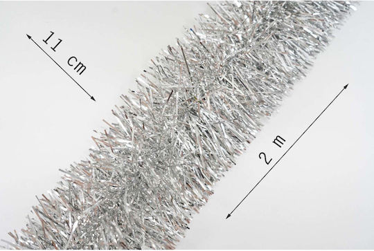 Christmas Garland Silver 200x11cm 1pc