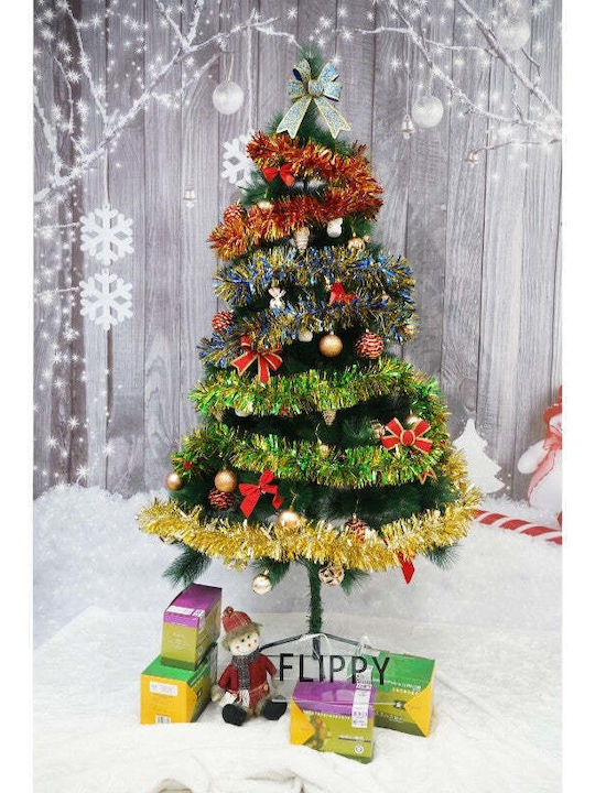 Weihnachtliche Girlande Plastik Grün 200x11cm 1Stück