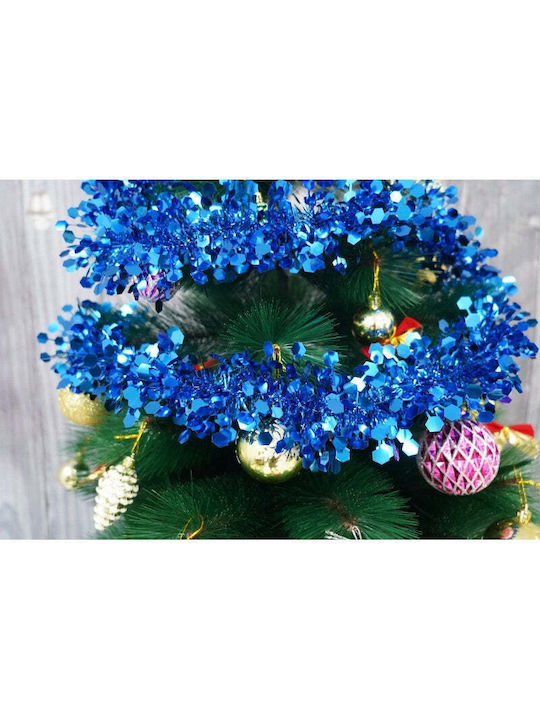 Crăciun Ghirlande Plastică Albastru 200x9cm 1buc