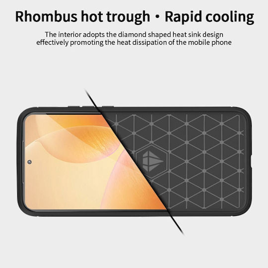 Mofi Brushed Carbon Back Cover Σιλικόνης Μαύρο (OPPO A18, OPPO A38)