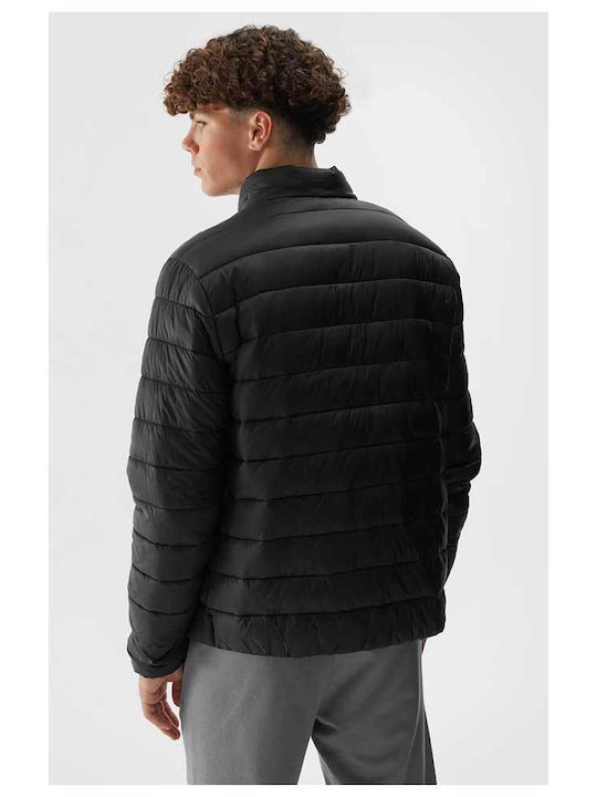 4F Herren Jacke Lässig Schwarz