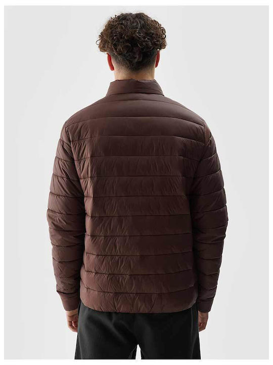 4F Herren Jacke Lässig Braun