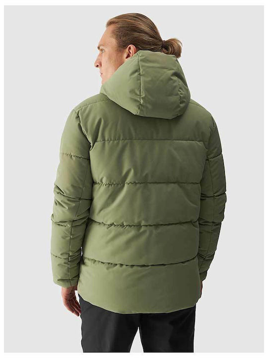 4F Herren Jacke Lässig Khaki