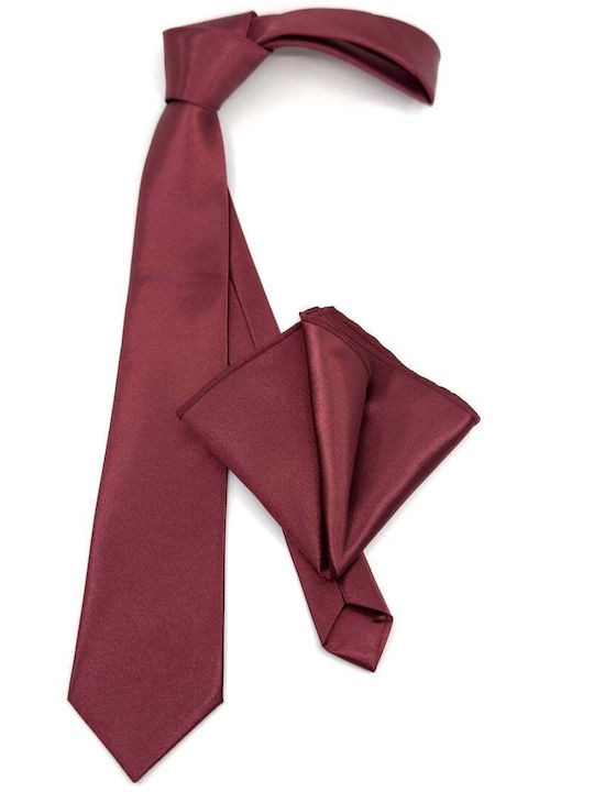 Men's Tie in Burgundy Color