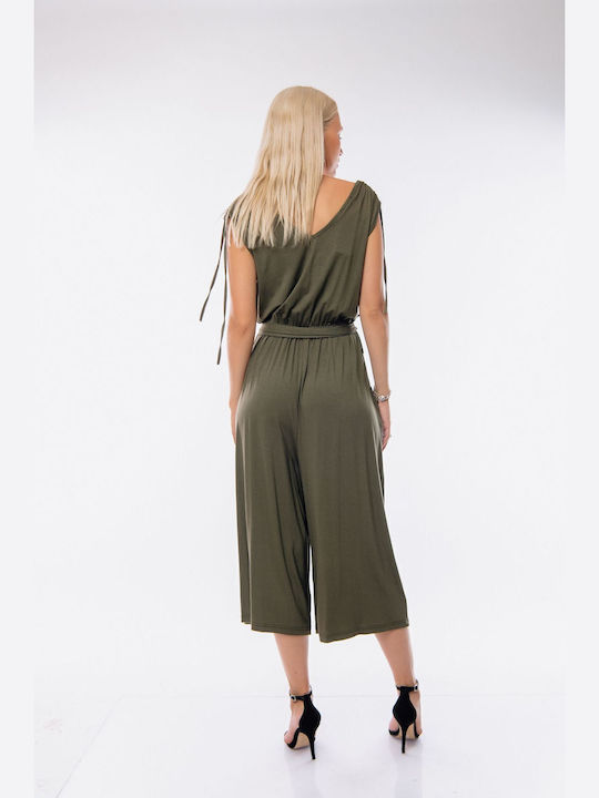 Damen Einteiler Anzug Khaki