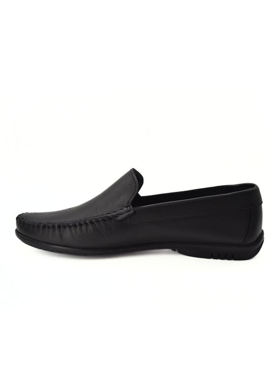 Hawkins Premium Men's Leather Moccasins Black