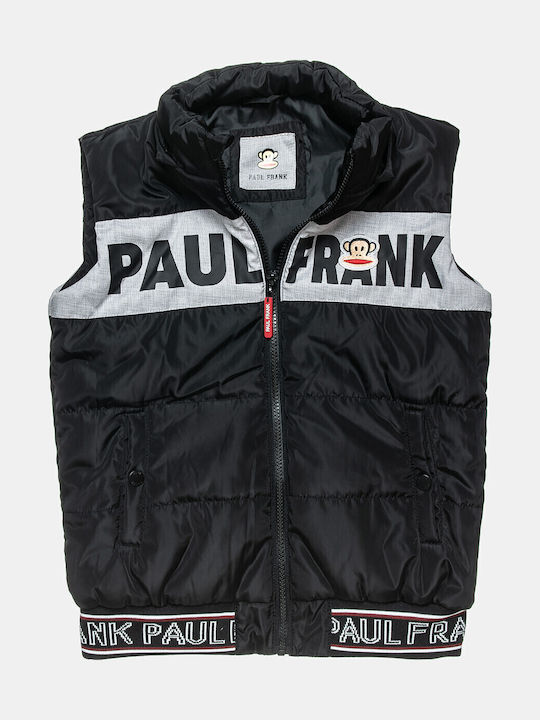Kids' Casual Jacket Sleeveless with Hood Black