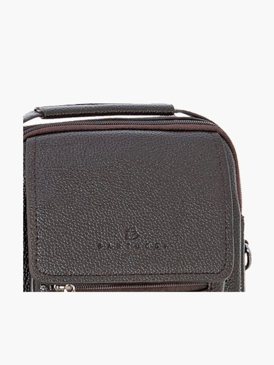 Leather Men's Bag Messenger Brown