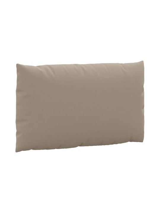vidaXL Wasserdichtes Sitzbank-Kissen mit Rückenlehne Taupe 2Stück 60x60cm